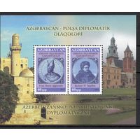 Азербайджан 2012. Азербайджан-Польша. Архитектура Персоны блок (448)