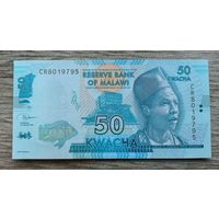 Werty71 Малави 50 квача 2020 UNC банкнота Рыба