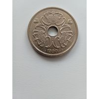 5 крон Дания 1990