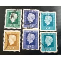 Набор марок Нидерланды - 6 шт (цена за все) - лот 23.