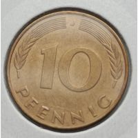 Германия. 10 пфеннигов 1991 года.