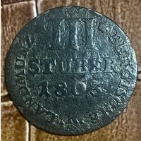 Монета 3 штюбера 1803 год. Герцогство Берг. Максимилиан I