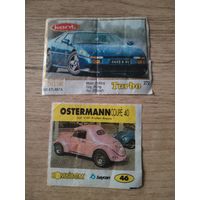 Вкладыши от жевательной резинки.