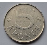 Швеция, 5 крон 1984 г.