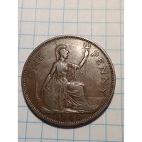 1 пенни Великобритания 1940 год.