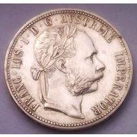 РАСПРОДАЖА!!! - АВСТРИЯ 1 флорин 1888 год "ФРАНЦ ИОСИФ I" (серебро)