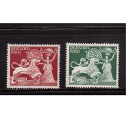 Германия-1942,(Мих.816-817)  ** , Золото, Ювелирные изделия (полная серия)