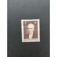 Польша 1935 Марка из серии "Различные достопримечательности и Президент Польши Игнаций Мосцицкий" (чистая* след от наклейки) Mi.311 каталог 5.00 евро