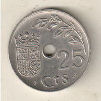 Испания 25 сентимо 1937