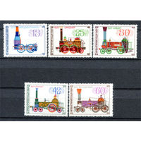 Болгария - 1984г. - Паровозы - 5 марок - полная серия, MNH [Mi 3278-3282]. #O-Se-Z-1-40