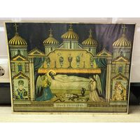 Старинная литография отличное состояние