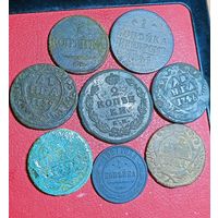 Монеты РИ,8штук,с рубля