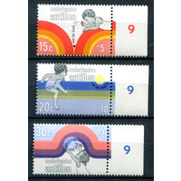 Нидерландские Антильские острова - 1972г. - детские игры - 3 марки - полная серия, MNH [Mi 251-253]. #3-WB-101-A-1