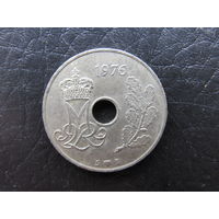 Дания. 25 эре.1976. С 20 копеек. Распродажа коллекции. Смотрите другие лоты.