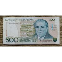 Werty71 Бразилия 500 крузадо 1988 UNC Банкнота