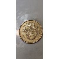 Кипр 10 центов 1988