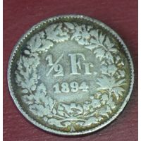 Швейцария 1/2 франка 1894