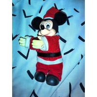 Винтажная новогодняя игрушка Микки Маус Санта Disney 1980 гг.