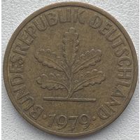 Германия 10 пфеннигов 1979 г. F