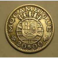 Порт. Мозамбик 20 Эскудо 1960 Серебро