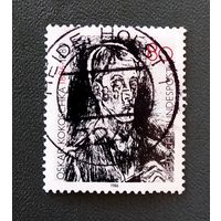Марка Германия 1986 год Оскар Кокошка