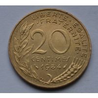 Франция, 20 сантимов 1984 г.