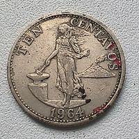Филиппины. 10 сентаво 1964  3-14-54