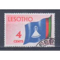 [986] Лесото 1971. Флаг страны. Гашеная марка.