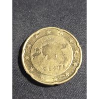Эстония 20 евроцентов 2018