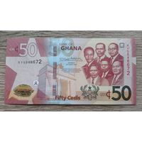 Werty71 Гана 50 седи 2019 UNC банкнота