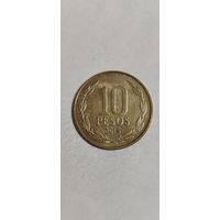 Чили 10 песос 2015