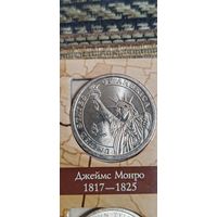 США 1 доллар президент Джеймс Монро 1817-1825