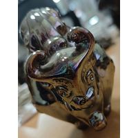 Зубр, декоративное стекло. 10 см