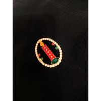 Брошь, винтаж, Рождественская свеча