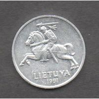 Литва. 2 цента 1991