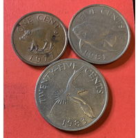 Бермудские острова 3 монеты