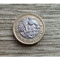 Werty71 Великобритания 1 фунт 2016 биметалл