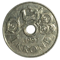 Норвегия 1 крона, 1997