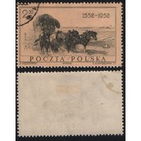 Польша (Mi)PL1072 памятная 2,50 злотых 1958 год сер.(400 лет Польской почте) - Дилижанс в Кельце (a1-01 ТОРГ/ВАША ЦЕНА