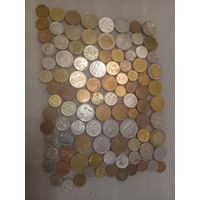 Монеты мира. 100 шт без повторов