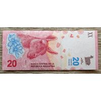 Werty71 Аргентина 20 песо 2017 UNC банкнота