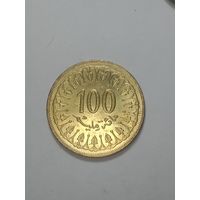 Тунис 100 миллимов 2011 года .