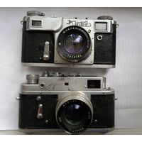 Фотоаппараты Киев и Зоркий 4 ранние, объективы Юпитер-8М,Юпитер-8