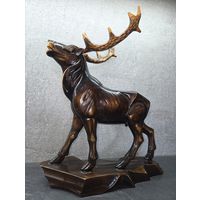 Статуэтка Скульптура Оленя деревянная СССР