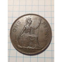 1 пенни Великобритания 1944 год.