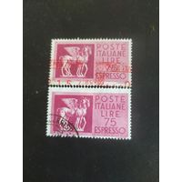 Италия Респ Спешная почта 1958 Крылатые кони из Тарквинии Стандарт # 1002
