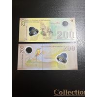 Никарагуа - 200 кордоба 2007 "Бирюзовобровый мотмот" Фауна Р-205а UNC