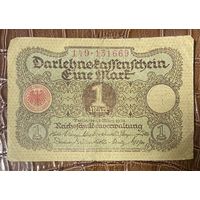 Банкнота 1 марка 1920 год. Веймарская республика.