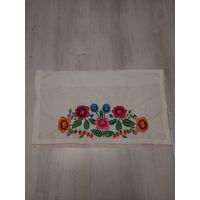 Вышитая занавеска,  шторка, фиранка старинная