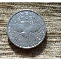 Werty71 Новая Каледония 5 франков 1992